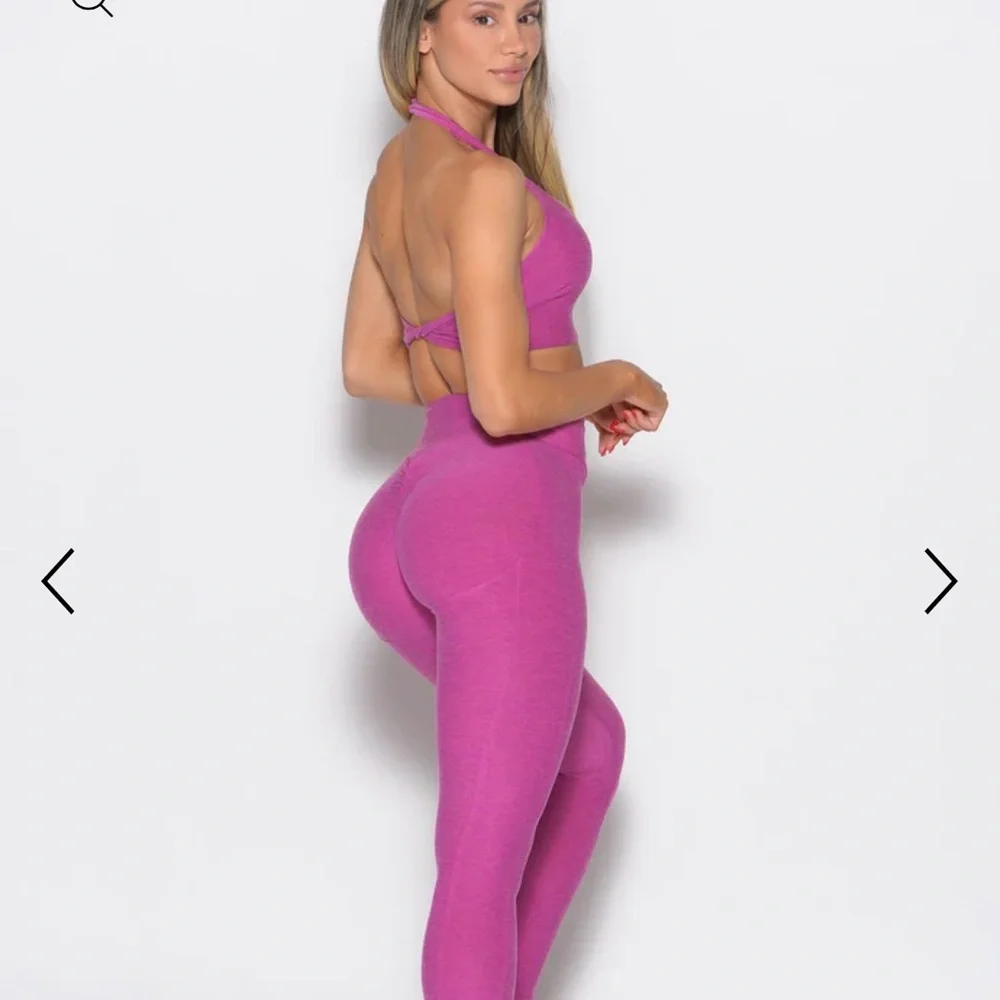 Bombshell Sportswear Uplift Peach Leggings, Laserberry, S, NWT - Picture 4 of 10